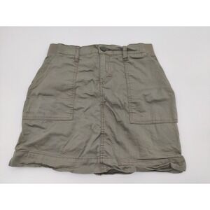 Lee Womens Skirt Sz M Olive Green Mini Above Knee Casual Career Everyday Utility